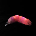 Plug Anal Con Cola Luminosa Rosa