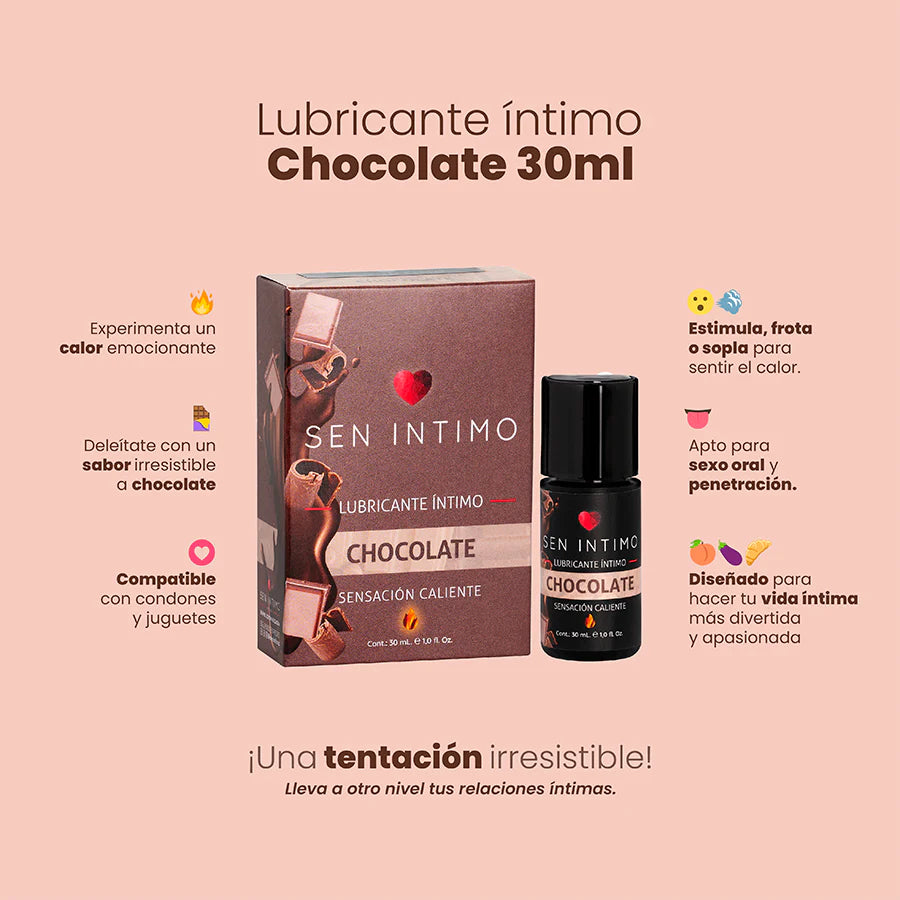 Lubricante Íntimo Chocolate Sensación Caliente x 30 ml
