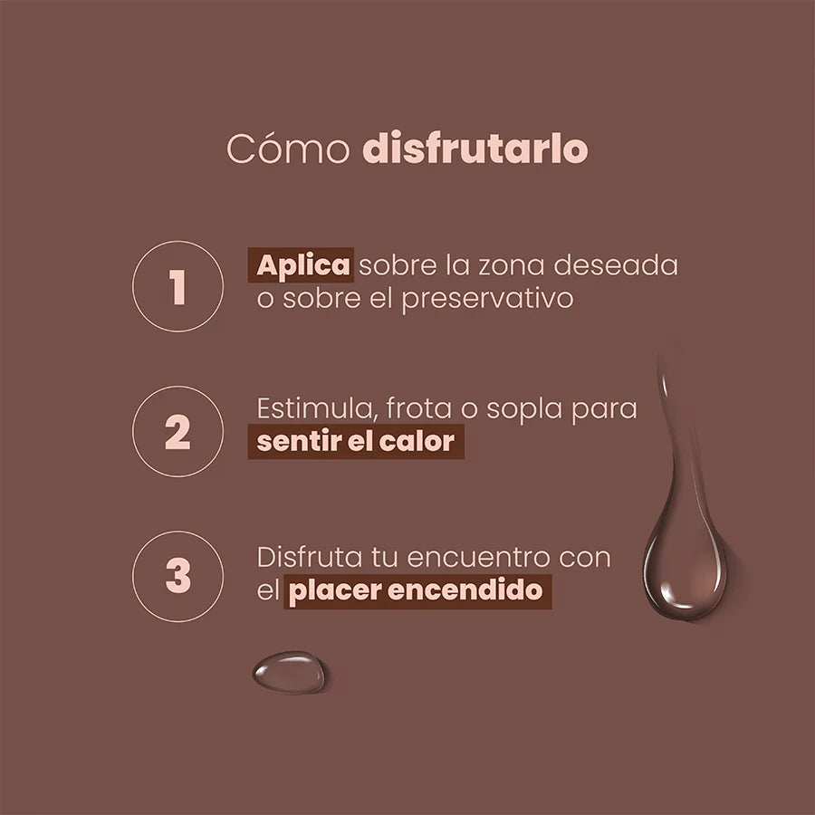 Lubricante Íntimo Chocolate Sensación Caliente x 30 ml