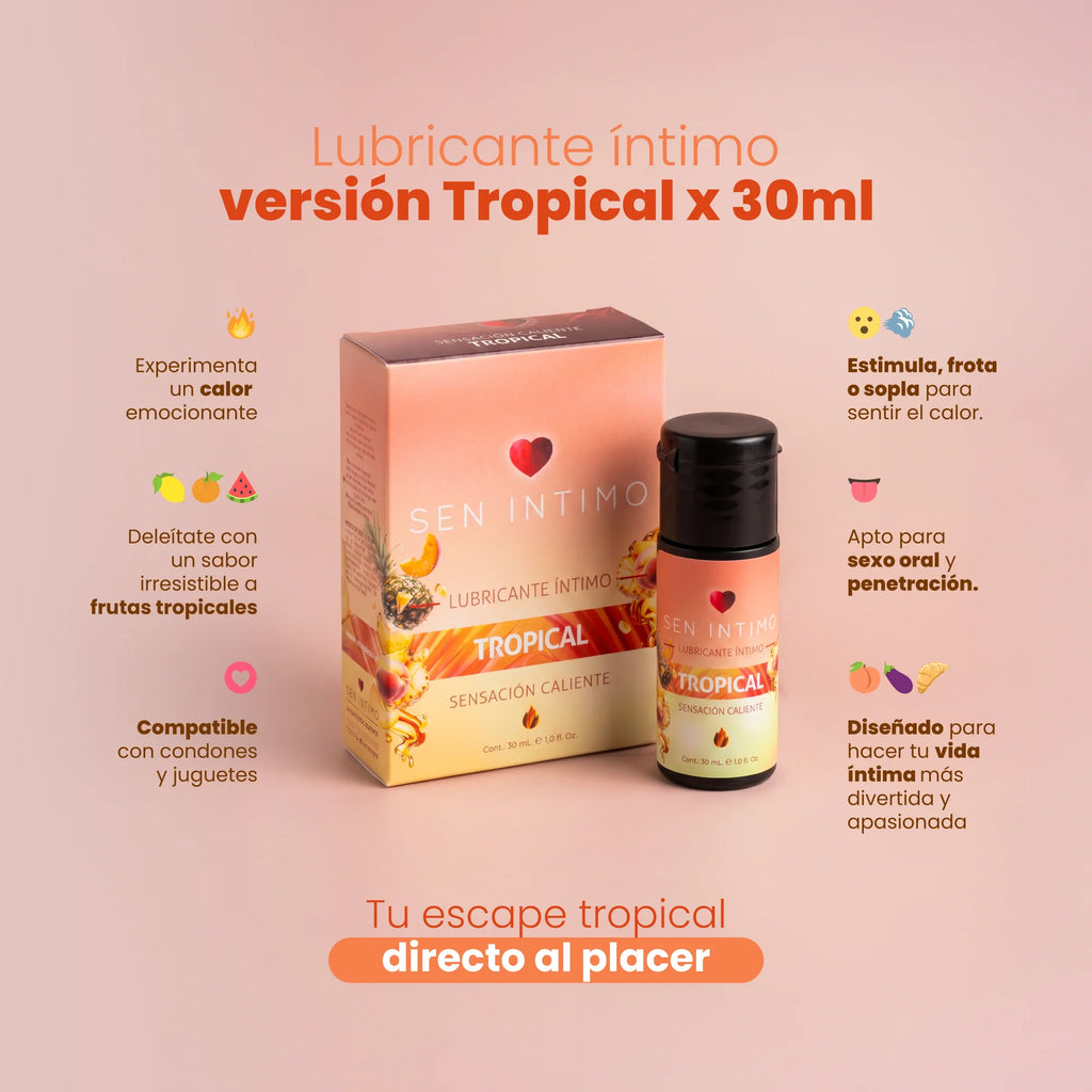 Lubricante Íntimo Caliente Tropical X 30 ml