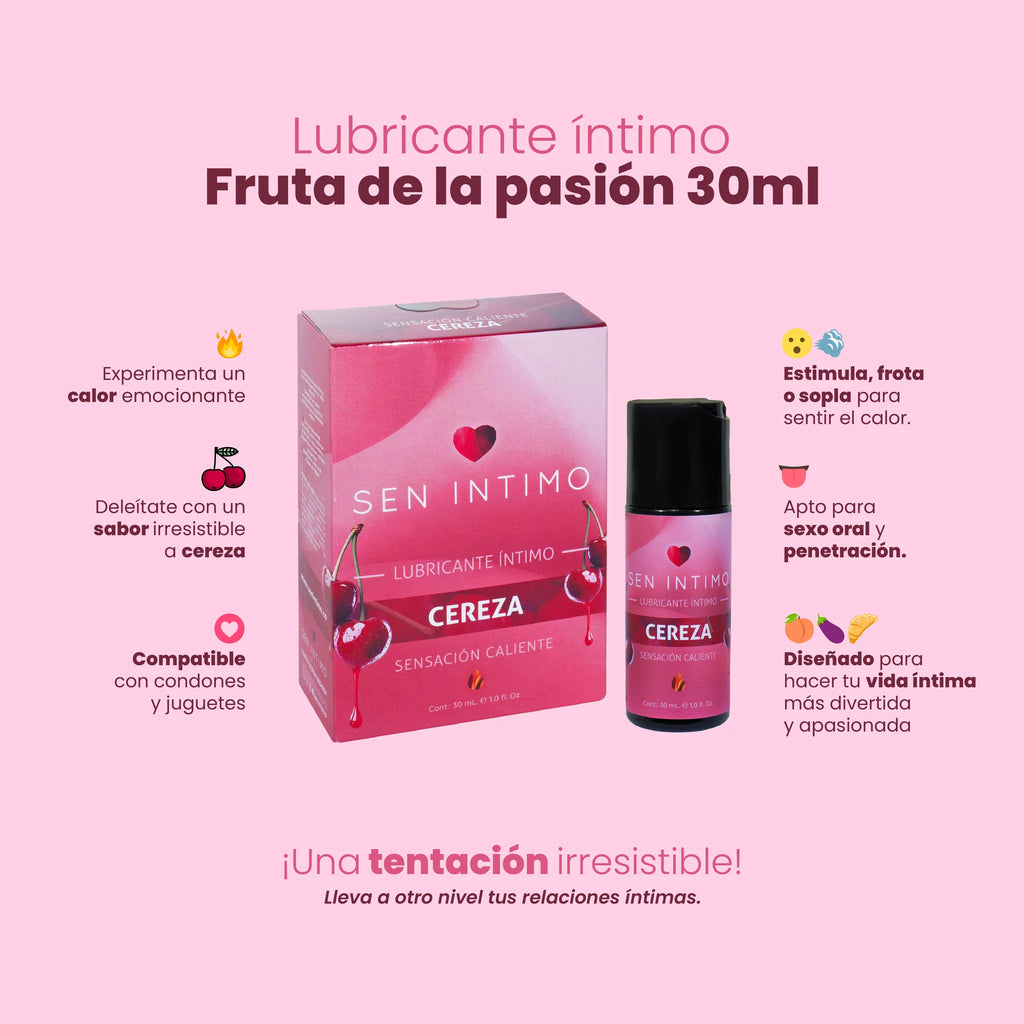 Lubricante Íntimo Caliente Cereza X 30 ml
