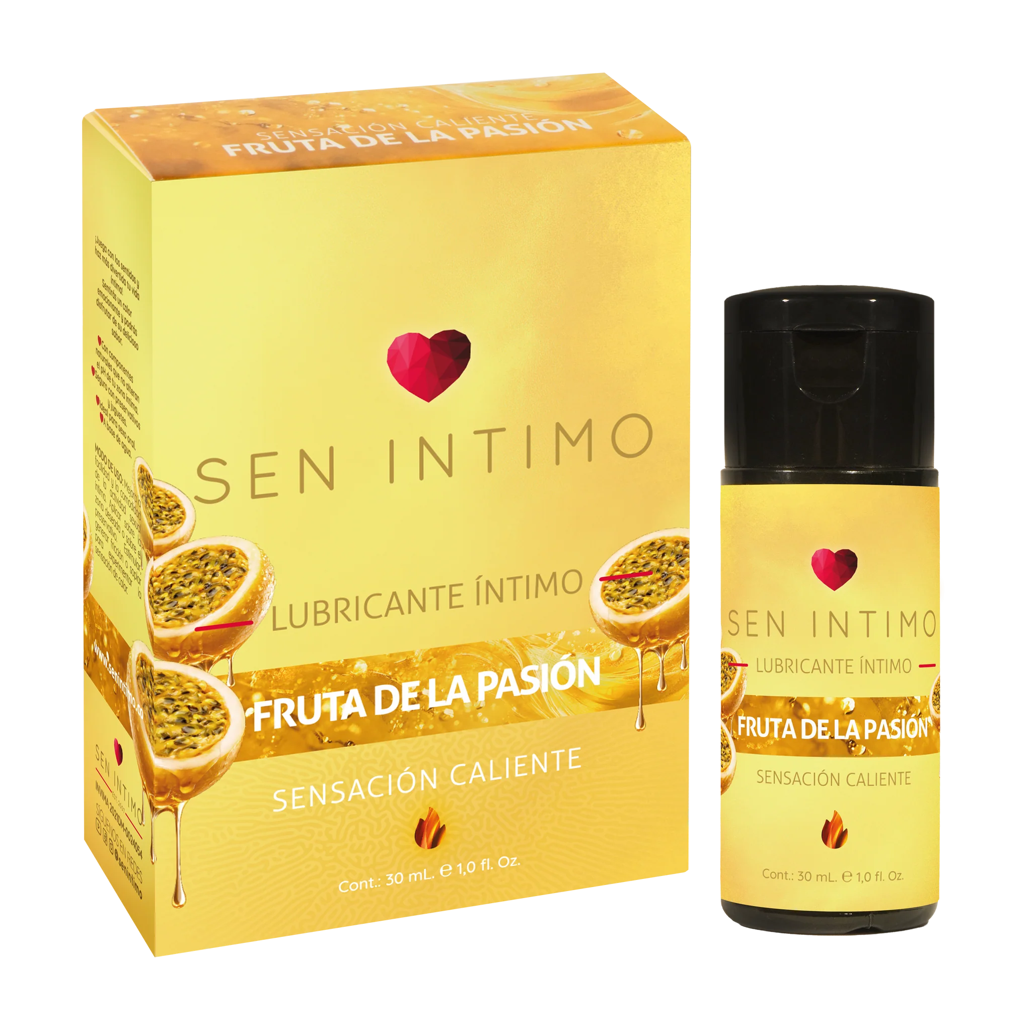 Lubricante Íntimo Caliente Passion Fruit X 30 ml Maracuyá